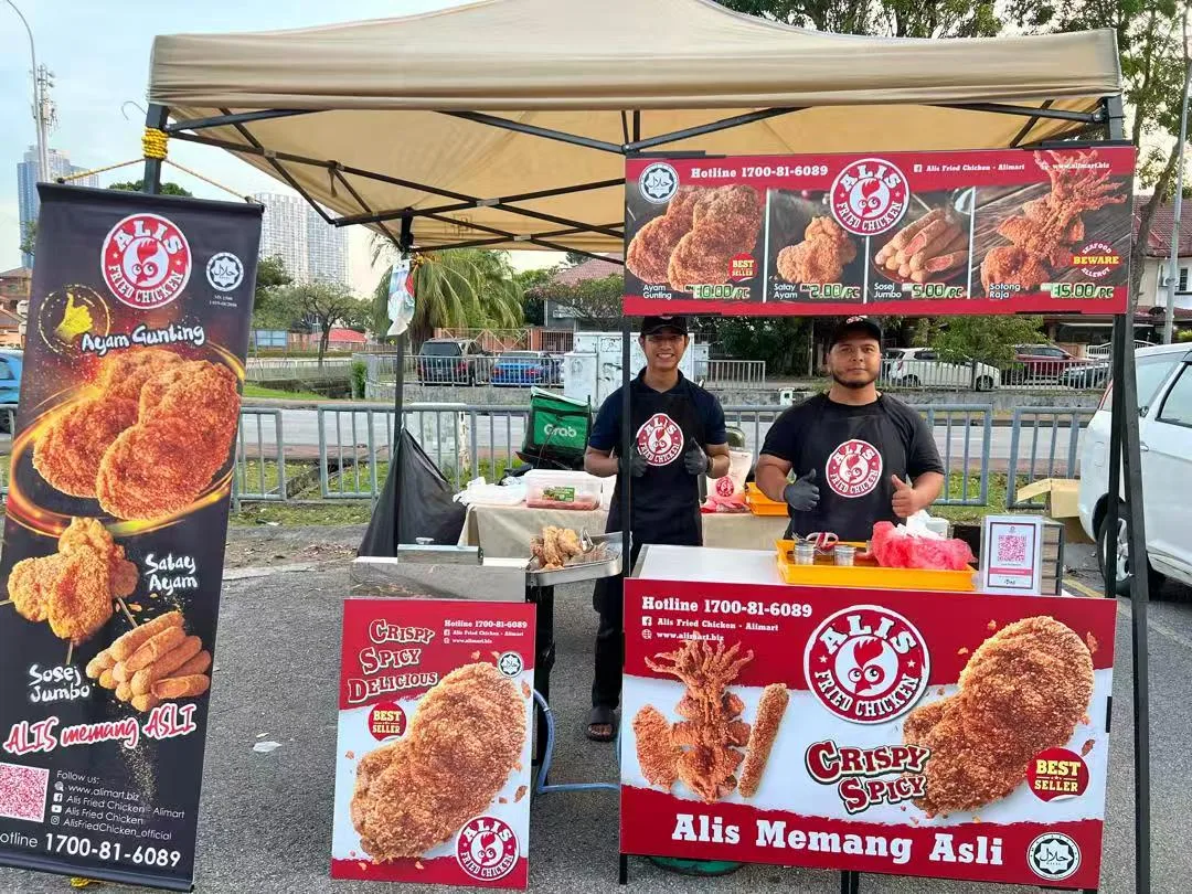 Ensure your stall is easy to notice to help attract customers.