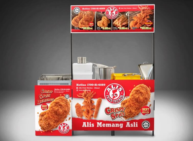 Alis Fried Chicken Business Kiosk Package